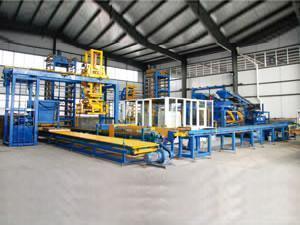 Línea de producción automática de bloques de hormigón (concreto)