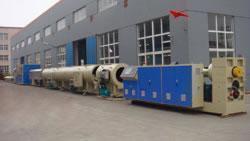 Línea de extrusión de tubo plástico